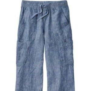 Women's LL Bean Linen Utility Pants Petite, Size 8